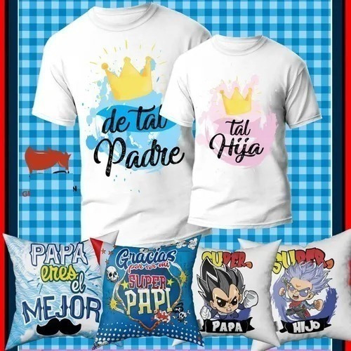 Plantillas Dia Del Padre Sublimación Remeras Cojines