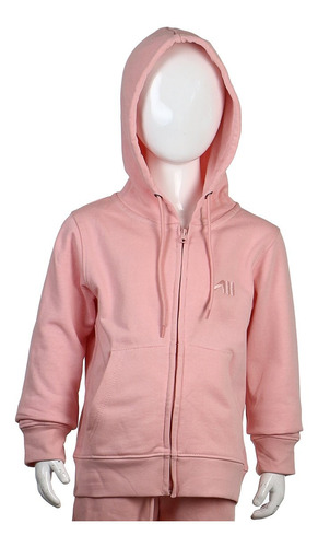 Austral Girls Cotton Jacket With Hood- Pink