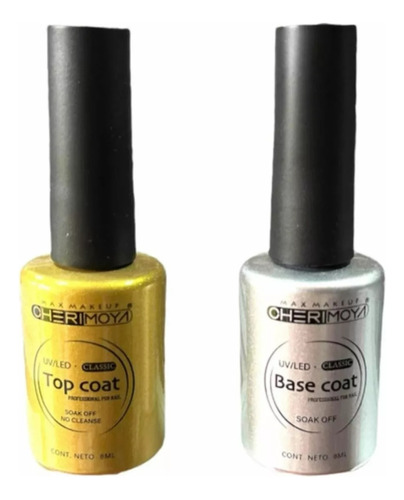 Base + Top Coat Esmalte Permanente Cherimoya 8ml