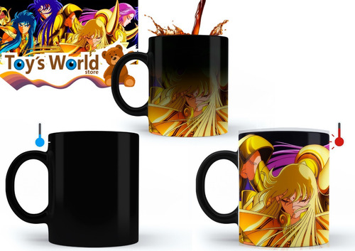 Imagen 1 de 1 de Taza Magica (térmica) Caballeros Del Zodiaco 2 Premium!