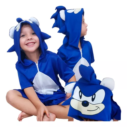 Fantasia Sonic Infantil até o Tamanho 10