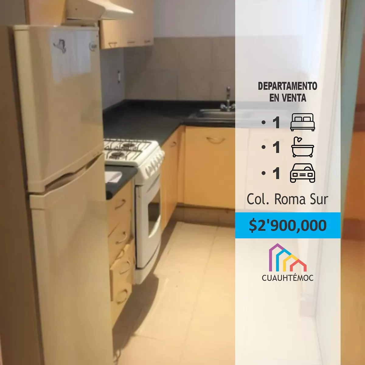 Departamento En Venta En Avenida Cuauhtémoc.