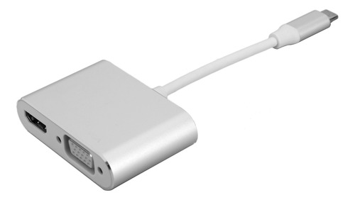 Adaptador De Hub Tipo C A Vga Dvi Displayport/3.1 Ethernet