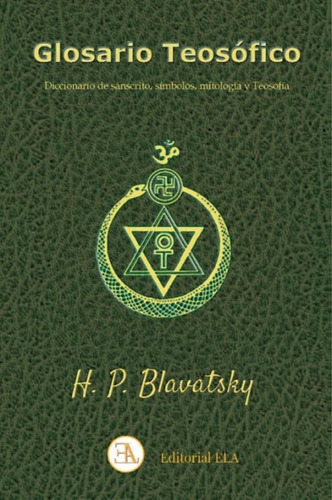 Libro Glosario Teosofico - Blavatsky, Helena Petrovna