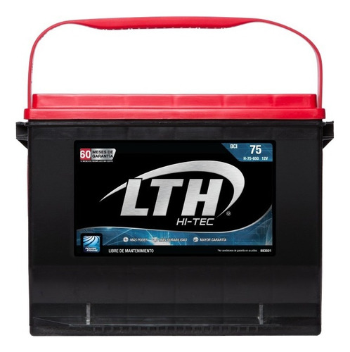 Bateria Lth Hi-tec Chevrolet S-10 1991 - H-75-650