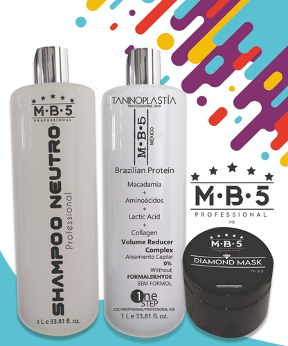 Taninoplastia, Shampoo 1l, Mask 250gr *super Promo Kit* Mb5 