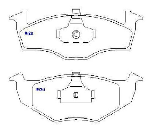 Pastilha De Freio Dianteira Gol Voyage G5 Fox1.0 1.6 Syl1410