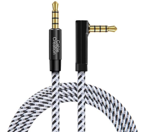 Cable De Audio 3,5 Mm Macho A Macho Trrs | Trenzado / 3m