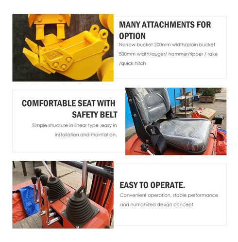 Mini Excavadora 08t. Excavadora Nueva Diesel Motor Koop!