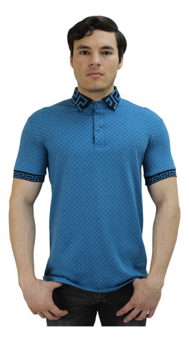 Playera Casual Platini Tipo Polo Jps9117 Corte Slim