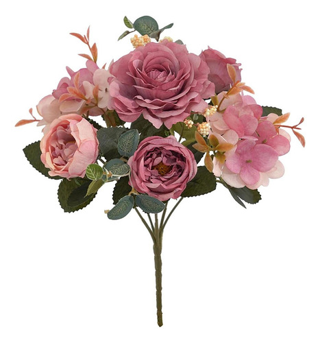Arreglo De Ramos De Novia Con Flores De Peonía Artificiales