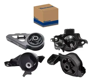 Kit 4 Coxim Motor Câmbio Honda Fit 2003 A 2007 Automatico