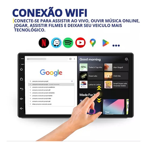 Central Multimidia Onix 2024 Android Auto Car Play Gps 9 Pol