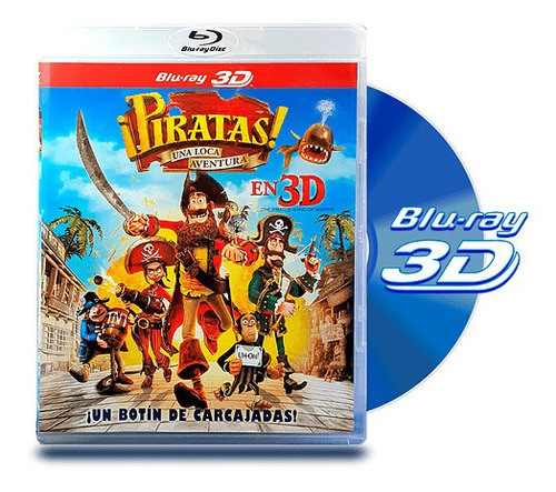 Blu Ray 3d Piratas Una Loca Aventura