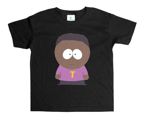 Remera Negra Niños South Park R100