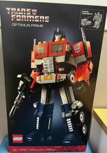 Lego 10302 Optimus Prime Transformers 1508 Piezas