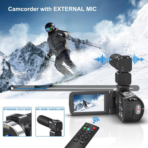 Videocámara 8k 64mp Videocámara Digital 18x Videocámara F...