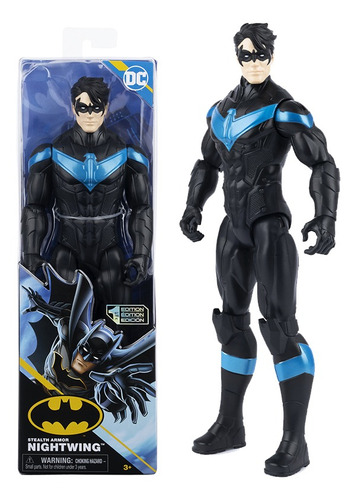 Figura Dc Nightwing Stealth Armor 30 Cm Articulada Jeg 65139