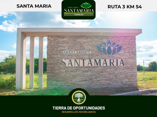 Lote En Venta De 275m2 En El Barrio Santa Maria Cañuelas