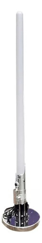 Lámpara Decorativa Star Wars Sable Láser Espada Lightsaber Estructura Plateado Pantalla Blanco