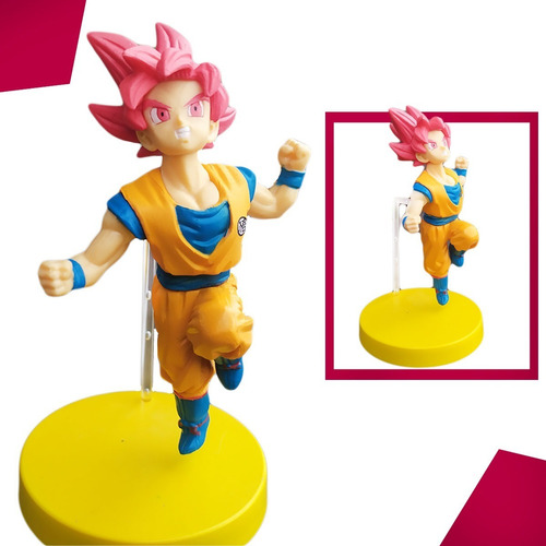 Dragon Ball Super Goku Ssj Dios Colección Figura Juguete