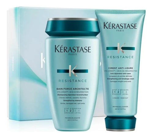  Pack Resistance Shampoo 250ml + Acondi 200ml Kerastase