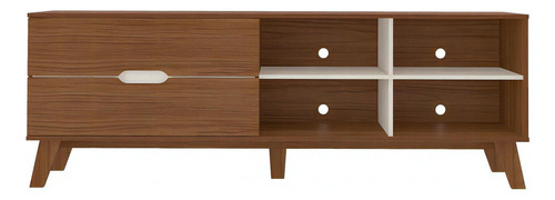 Rack Para Tv Até 75 Polegadas Verona 2 Gavetas Cedro/off