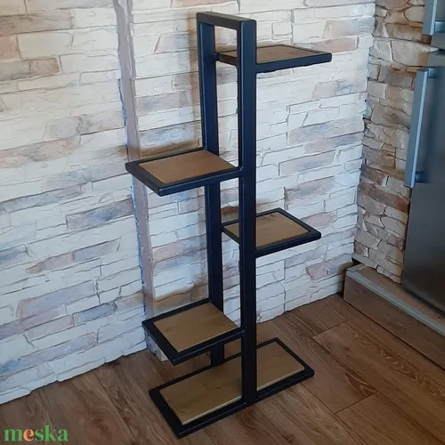 Macetero Regiu 18cm Base, 110cm Altura, 22cm Ancho Negro