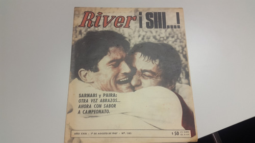 Revista River N° 1182 1/8/67 River Rosario Central
