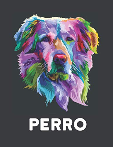 Perro: Libro Colorear Perros 50 Diseños De Perros Una Cara P