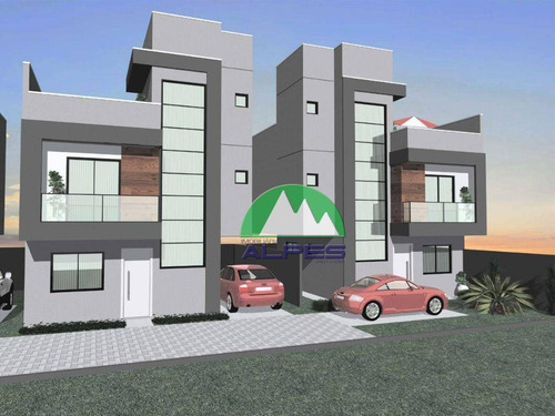 Triplex Sobrado Com 3 Dormitórios À Venda, 104 M² Por R$ 540.000 - Guaíra - Curitiba/pr - So0967