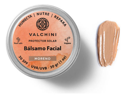 Protector Solar Bálsamo Facial Fps30 Valchini Oscuro Uva Uvb