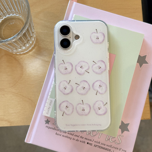 Funda Coreana Para iPhone 16, 15, 14, 13 Pro Max, Trasera Para iPhone 16, 15, 14, 13 Pro Max, Diseño De Manzana, Femenina, A Prueba De Golpes