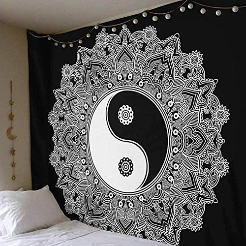 Tapiz Yin Yang Tsctba, Decoración De Pared Dormitorio,...