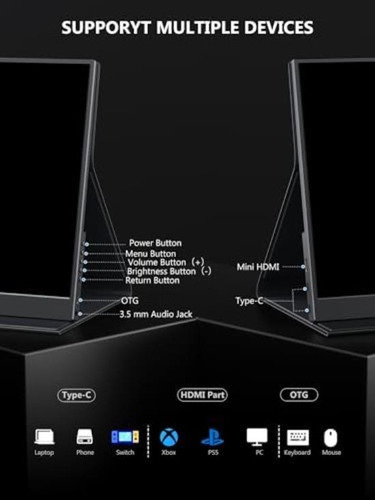 Monitor Portátil Para Juegos 2k, Monitor Para Computadora Po