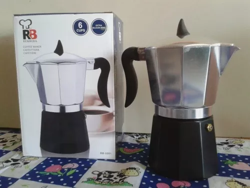 Cafetera de café expreso italiano, cafetera Greca italiana, 2 tazas de 3.4  fl oz, estufa de aluminio, café, uso en casa, oficina, regalo para amigos