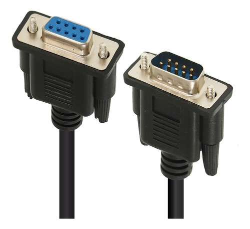 Cable Adaptador Modem Nulo Db9 Macho Hembra Rs-232 Pins 2-3