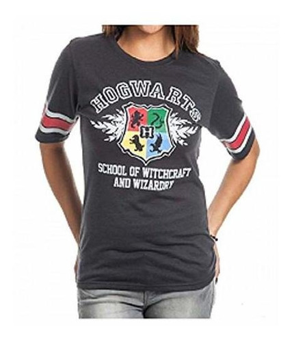 Camiseta De Hockey Negro De Harry Potter Hogwarts Juniors