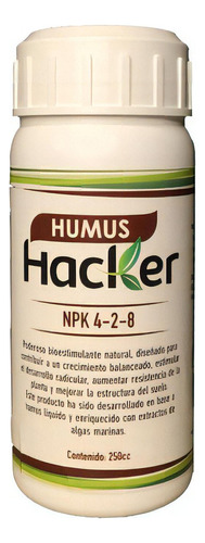 Humus Hacker Humus Líquido Enriquecido. Concentrado 250cc