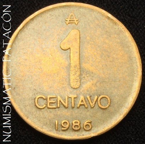 Moneda 1 Centavo De Austral 1986 - 3,2 Grs