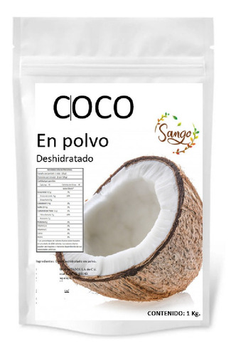 1 Kg Harina Fina De Coco Premium Keto Sin Azucar Natural 