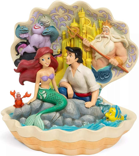 Disney Traditions, Figura De Ariel Y Eric De  La Sirenita 