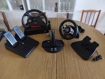 Comprar Lote Joystick Microsoft + 2 Volantes Madkatz Y Genius