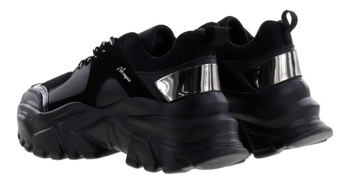 Imagen 4 de 4 de Tenis Sneakers Modernos De Plataforma Chunky Mujer
