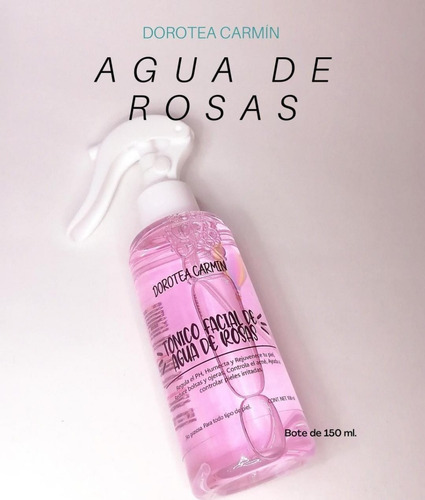 Agua De Rosas Tónico Facial Hidrata Y Quita Rojez De La Piel