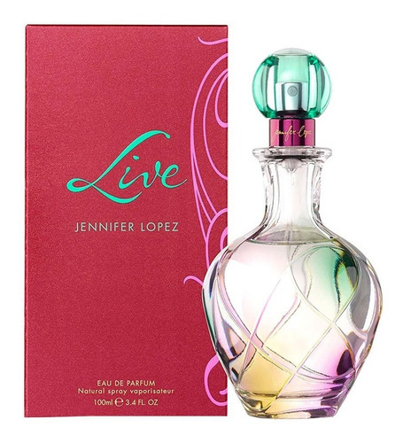 Perfume feminino Jennifer Lopez Live Eau De Parfum 100ml, volume unitário de 100 ml