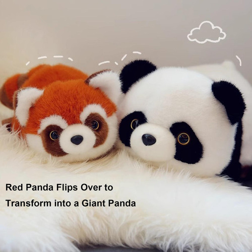 // Peluche Panda Peluche Panda Rojo Reversible Peluches
