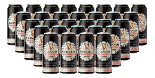 Cerveza Guinness Extra Stout 473cc X30