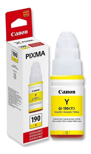 Refil De Tinta Canon Gl-190 - Amarelo 70ml - Original