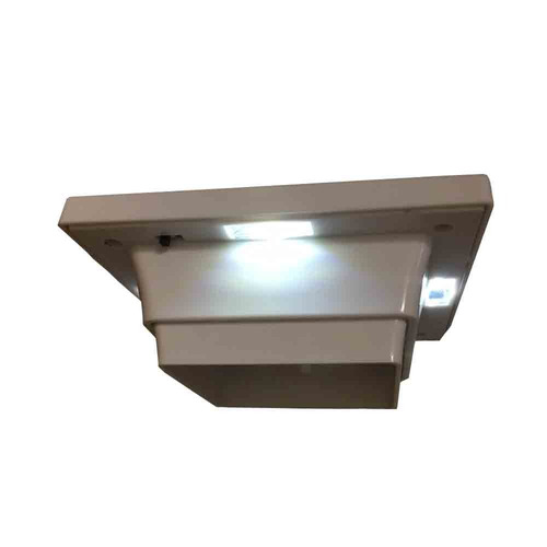 Tapa De Poste Solar De Bajo Perfil 4 Smd Led Blanco 4 &quot